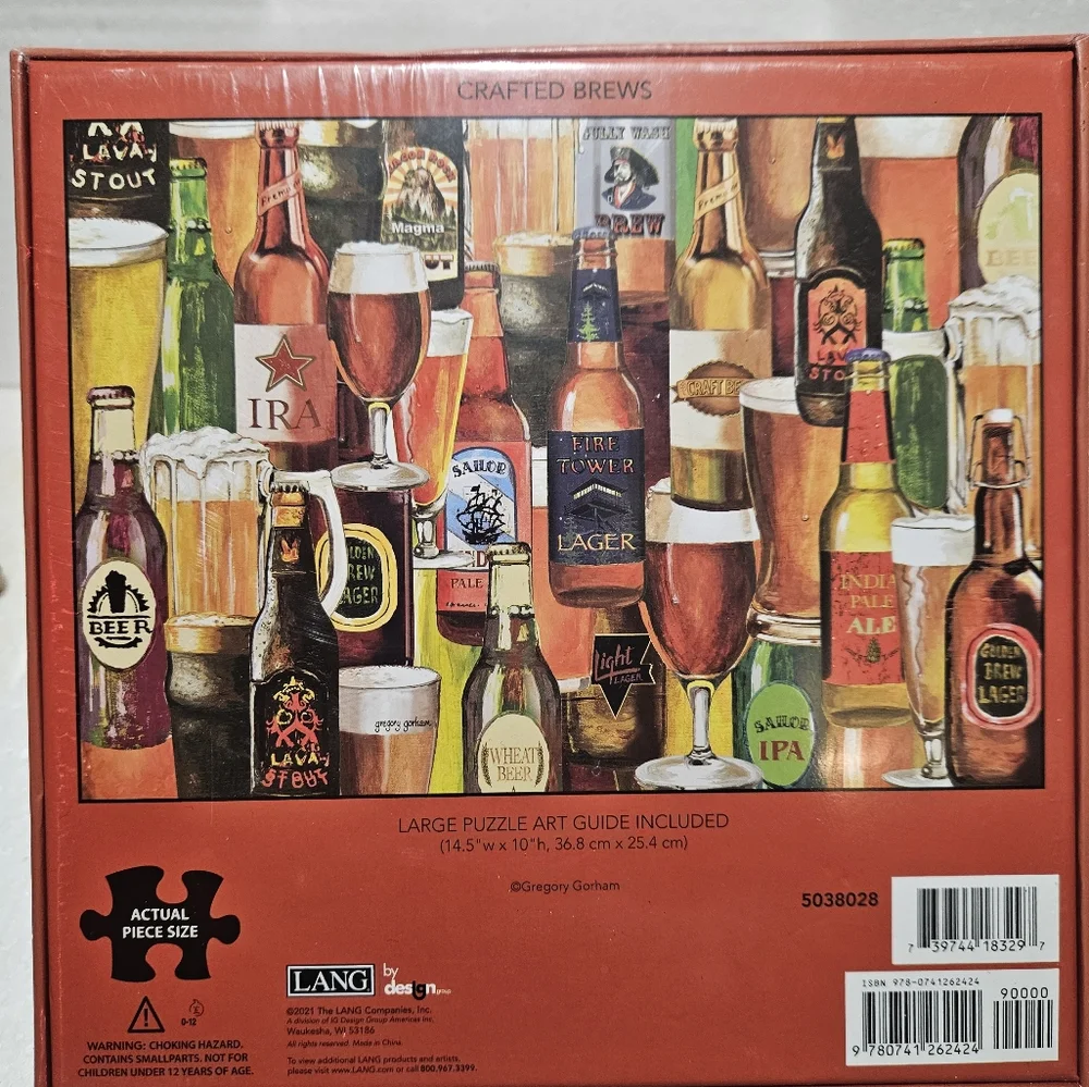 Lang 1000pc Beer Collage Puzzle